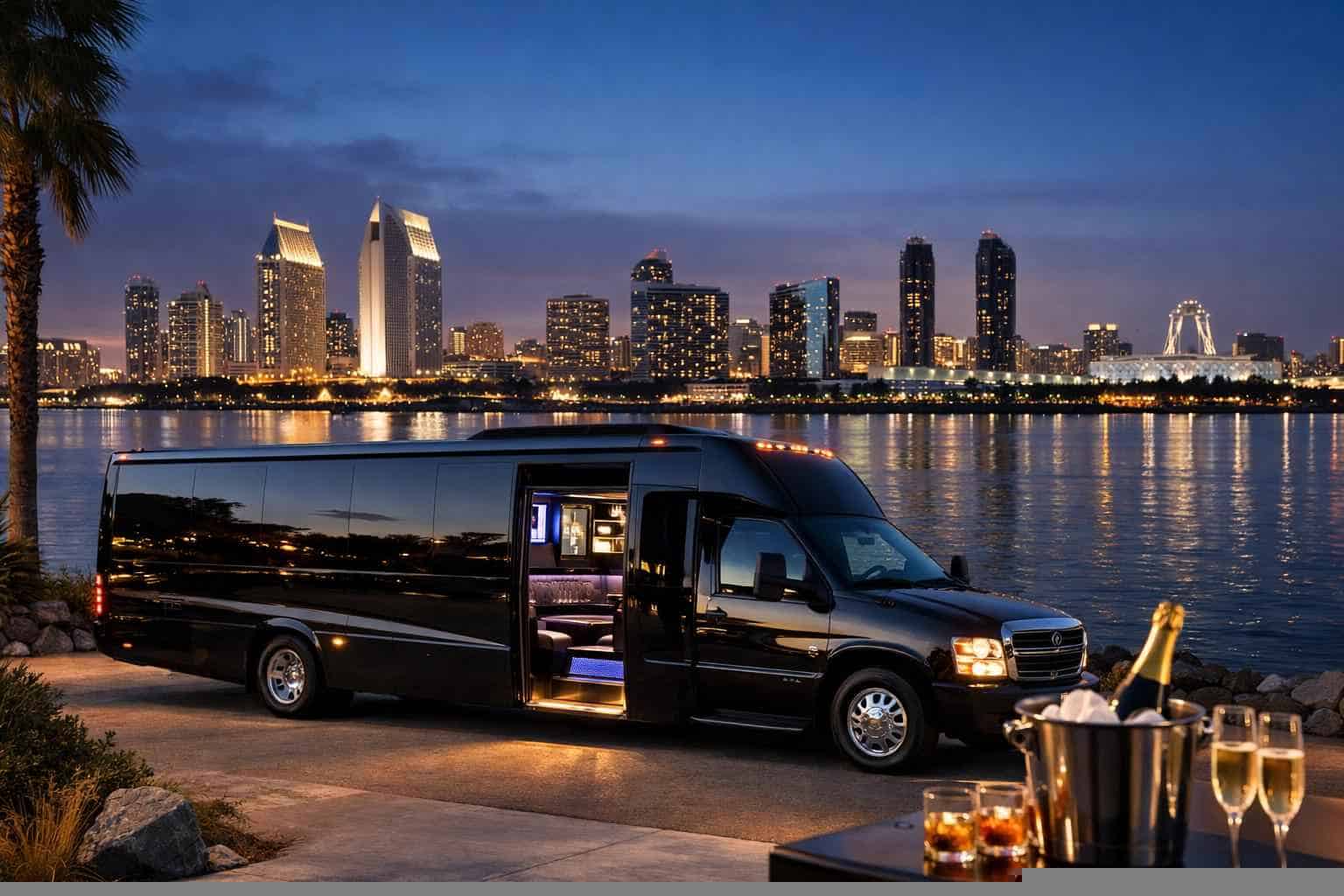 Luxury Limo Bus Rental in San Diego California