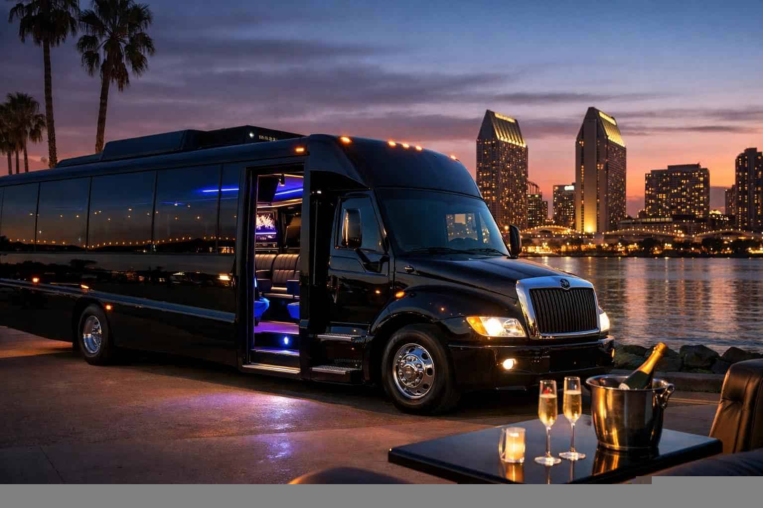 Luxury Party Bus Rental in Coronado California