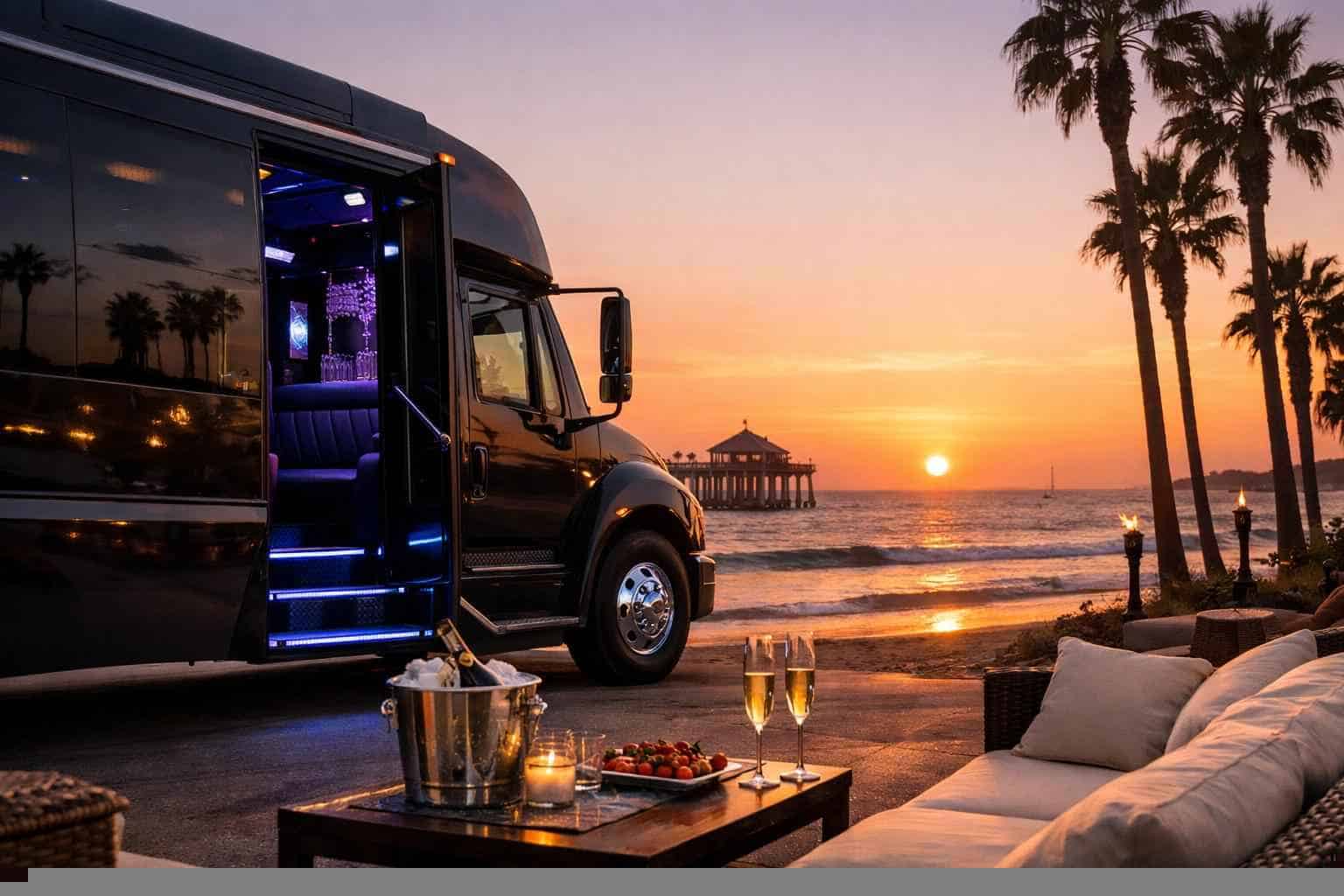 Luxury Party Bus Rental in Imperial Beach California