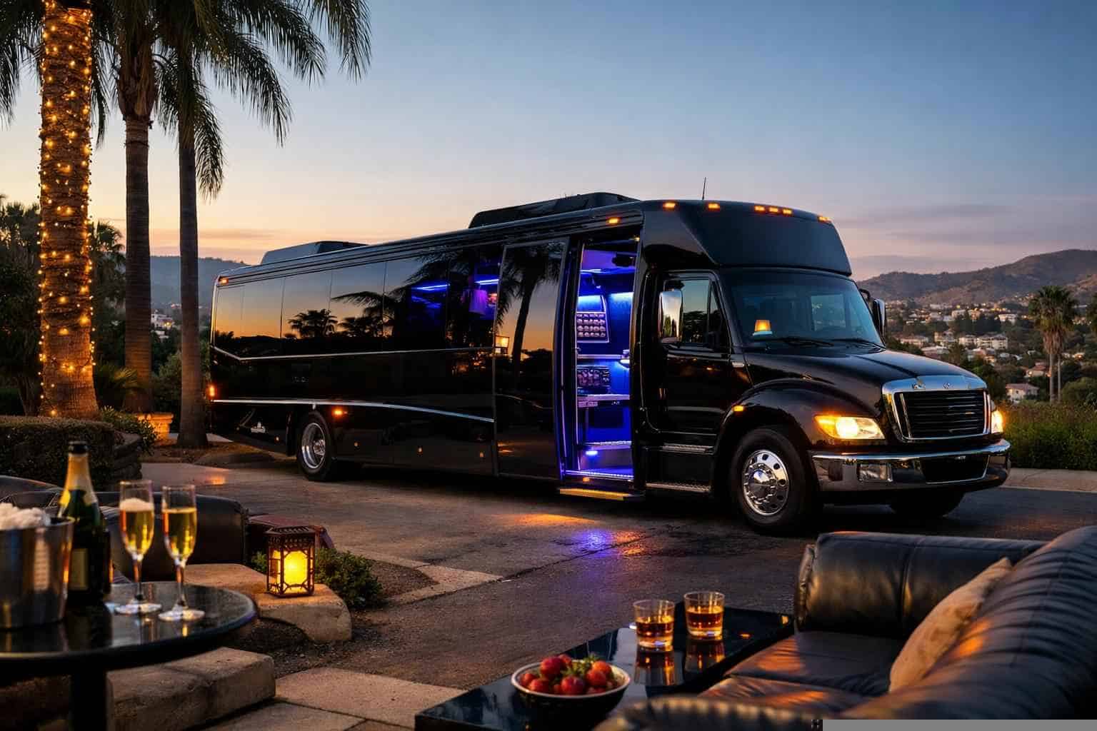 Luxury Party Bus Rental in Lemon Grove California