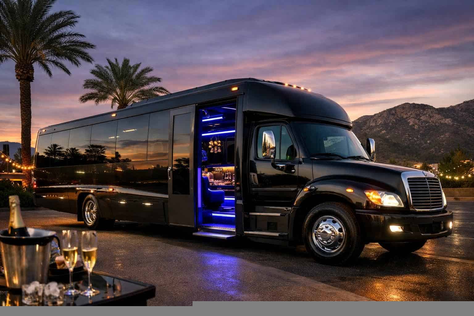 Luxury Party Bus Rental in Santee California