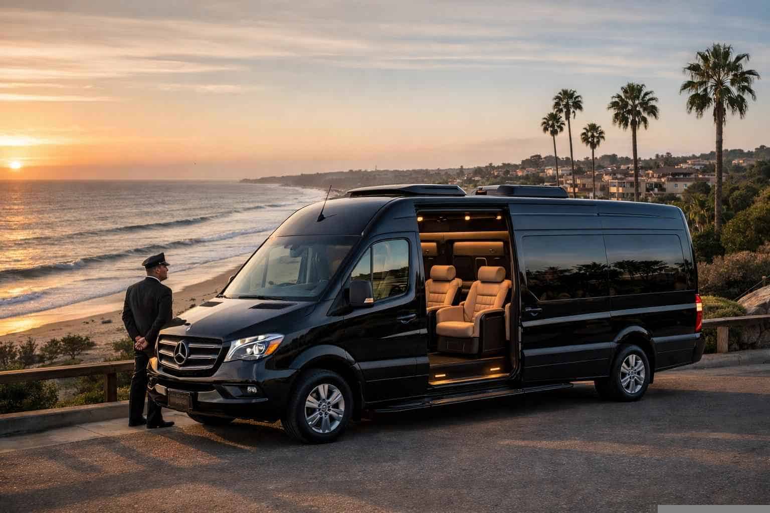Luxury Passenger Van with Driver in Carlsbad California