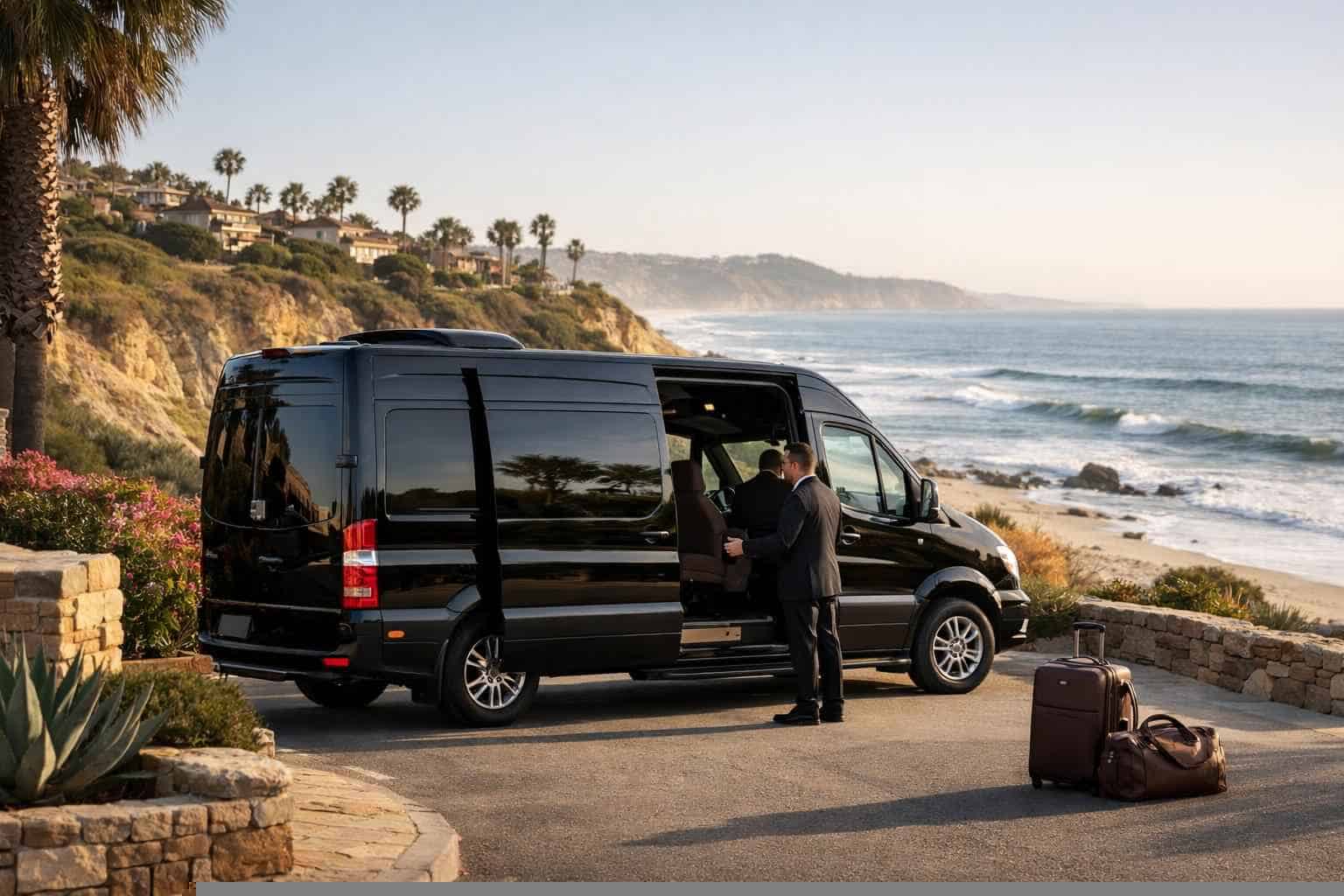 Luxury Passenger Van with Driver in Del Mar California