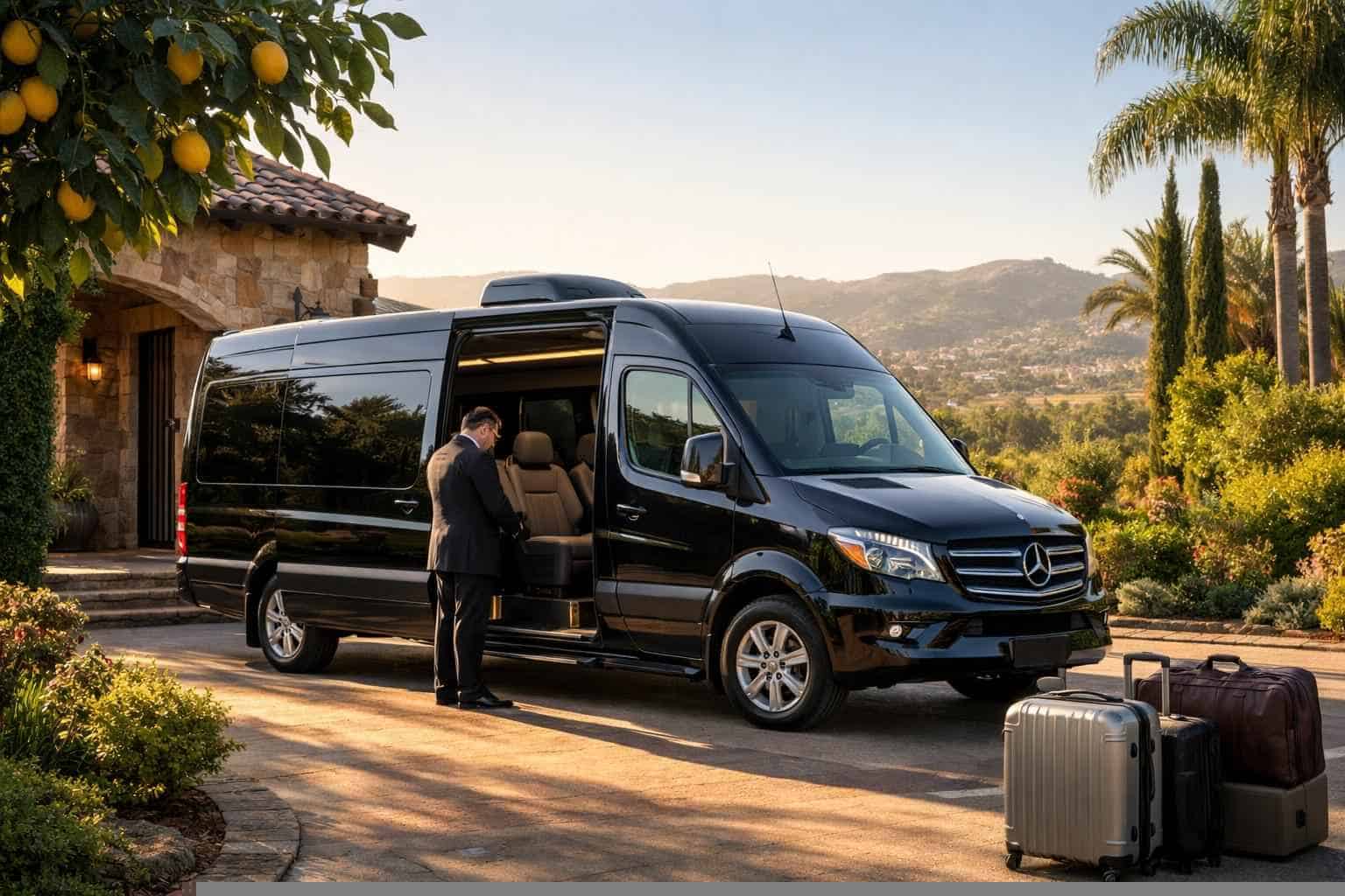 Luxury Passenger Van with Driver in Lemon Grove California
