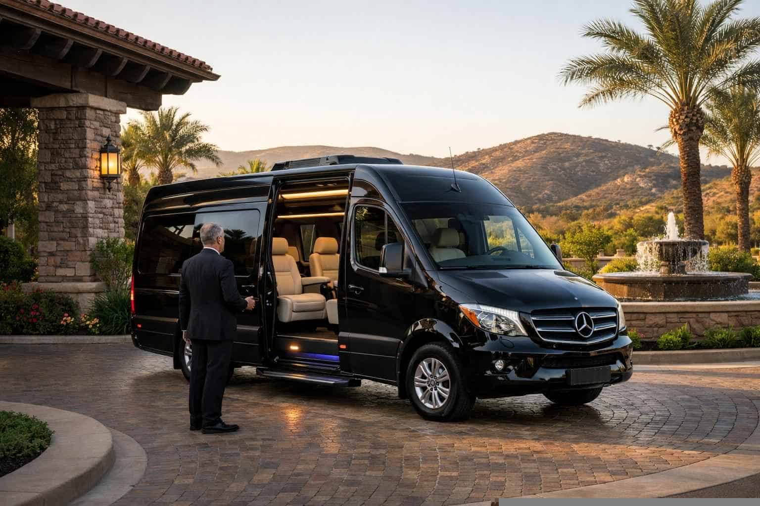 Luxury Passenger Van with Driver in Poway California