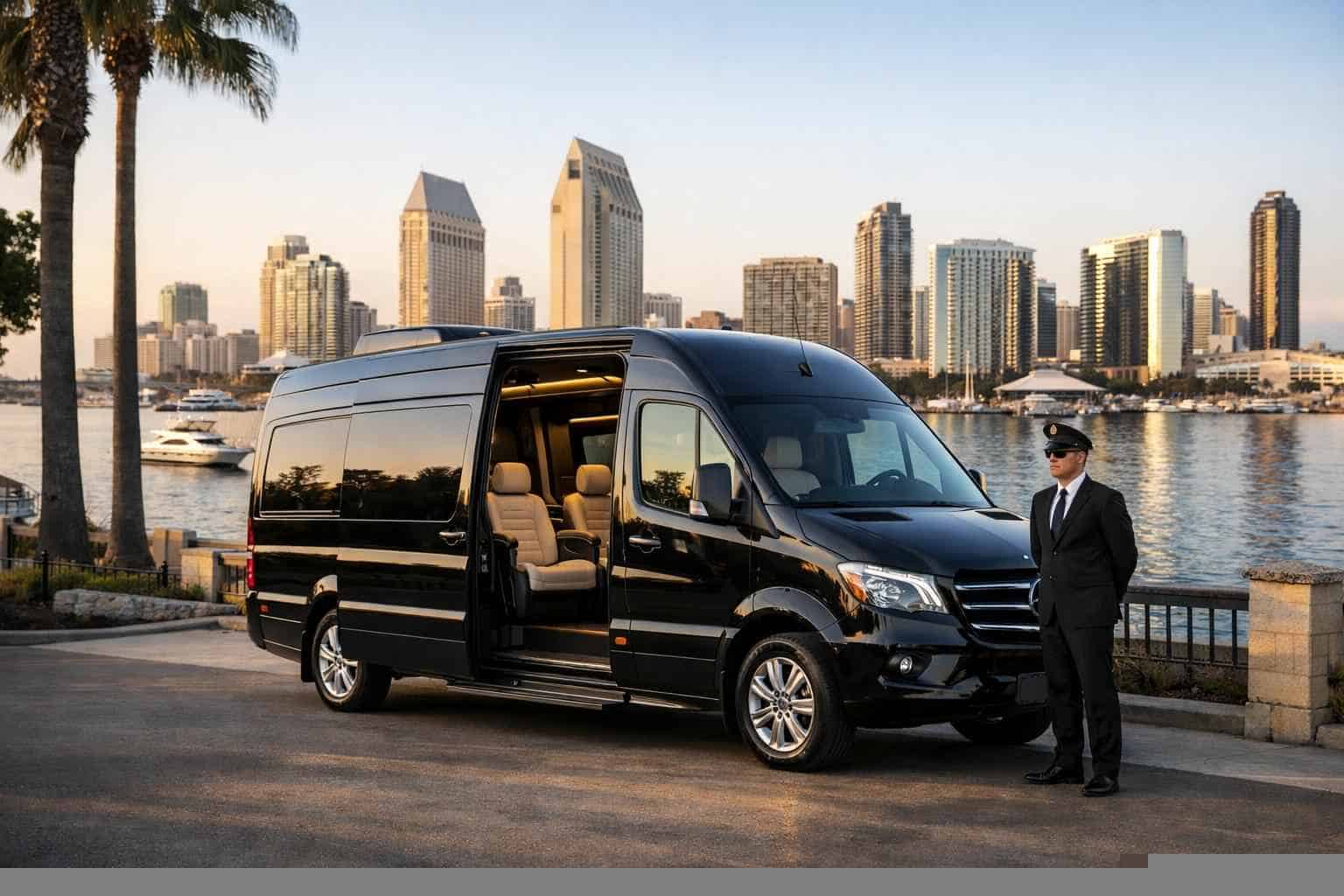 Luxury Passenger Van with Driver in San Diego California