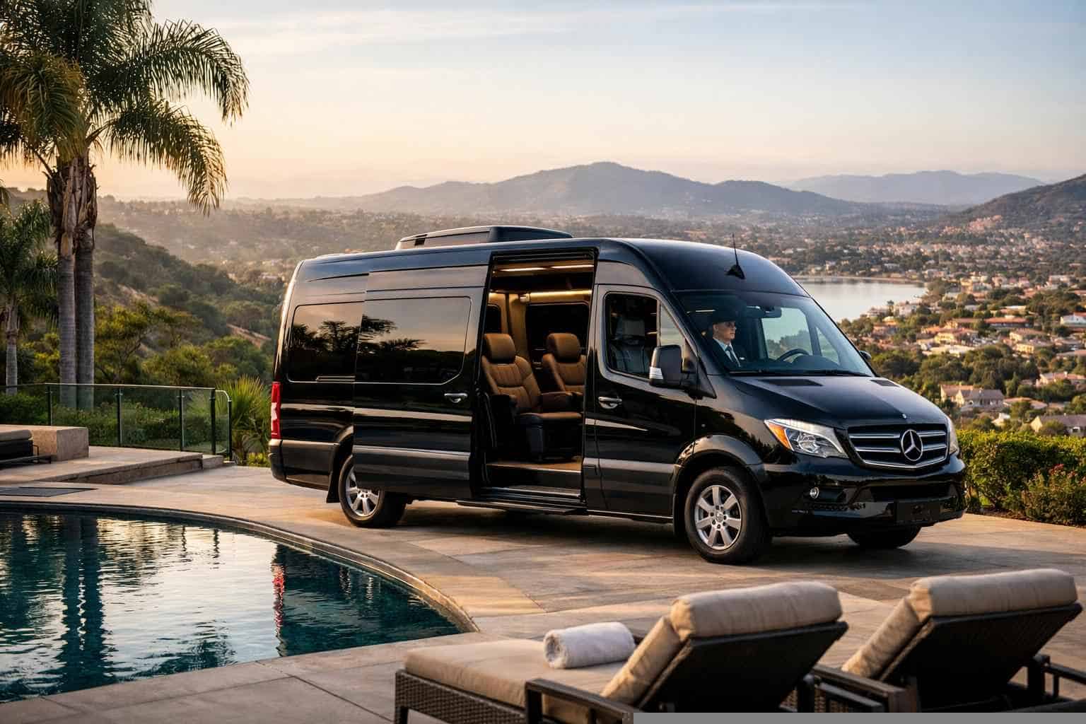 Luxury Passenger Van with Driver in San Marcos California