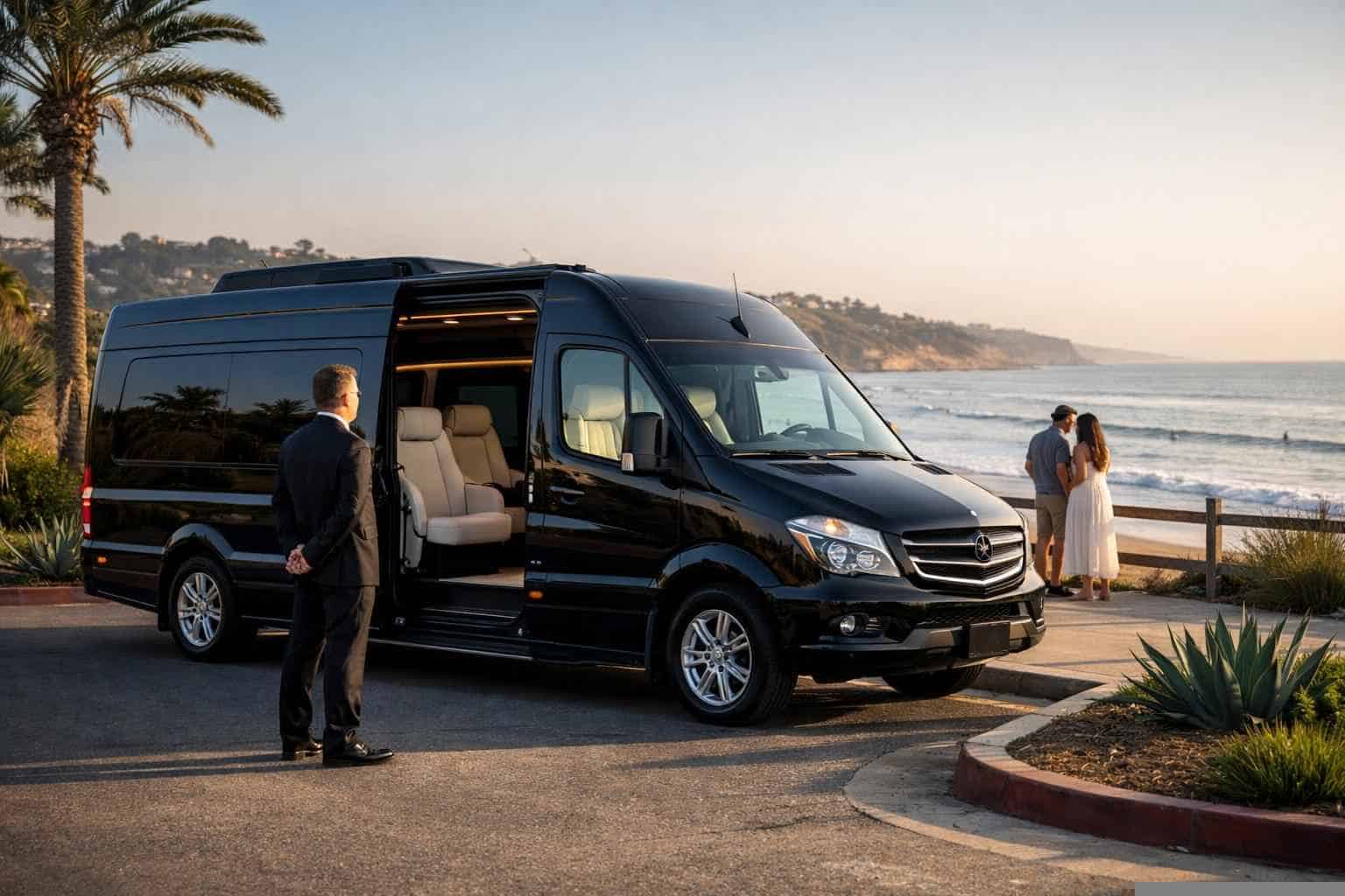 Luxury Passenger Van with Driver in Solana Beach California