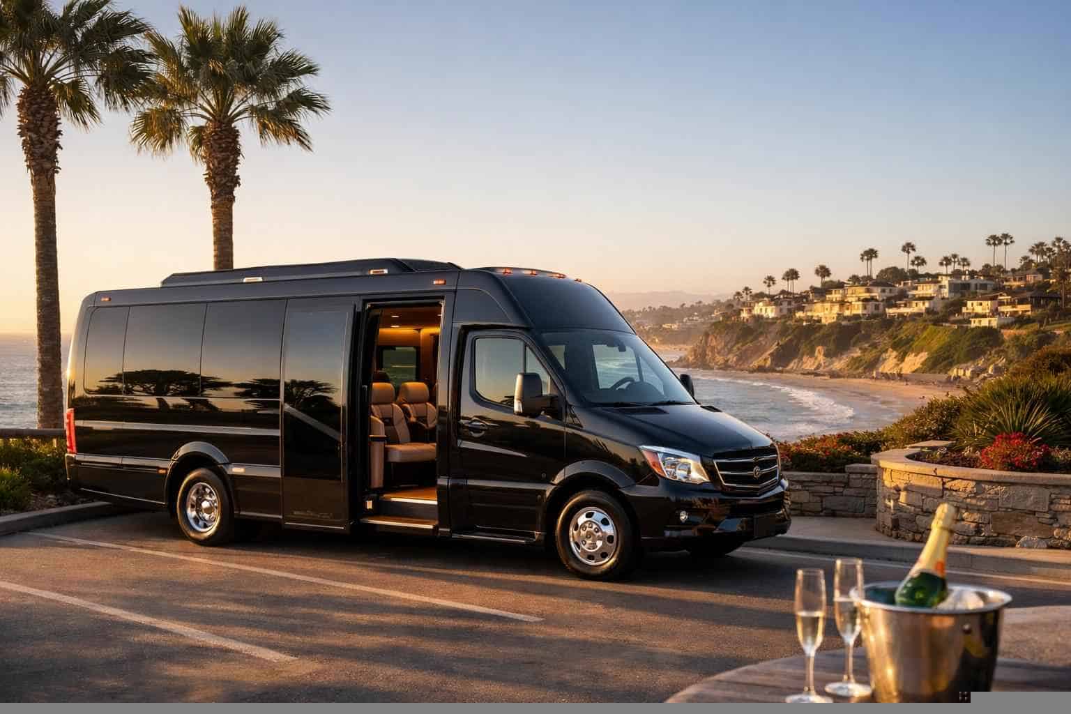 Luxury Shuttle Bus Rental in Carlsbad California