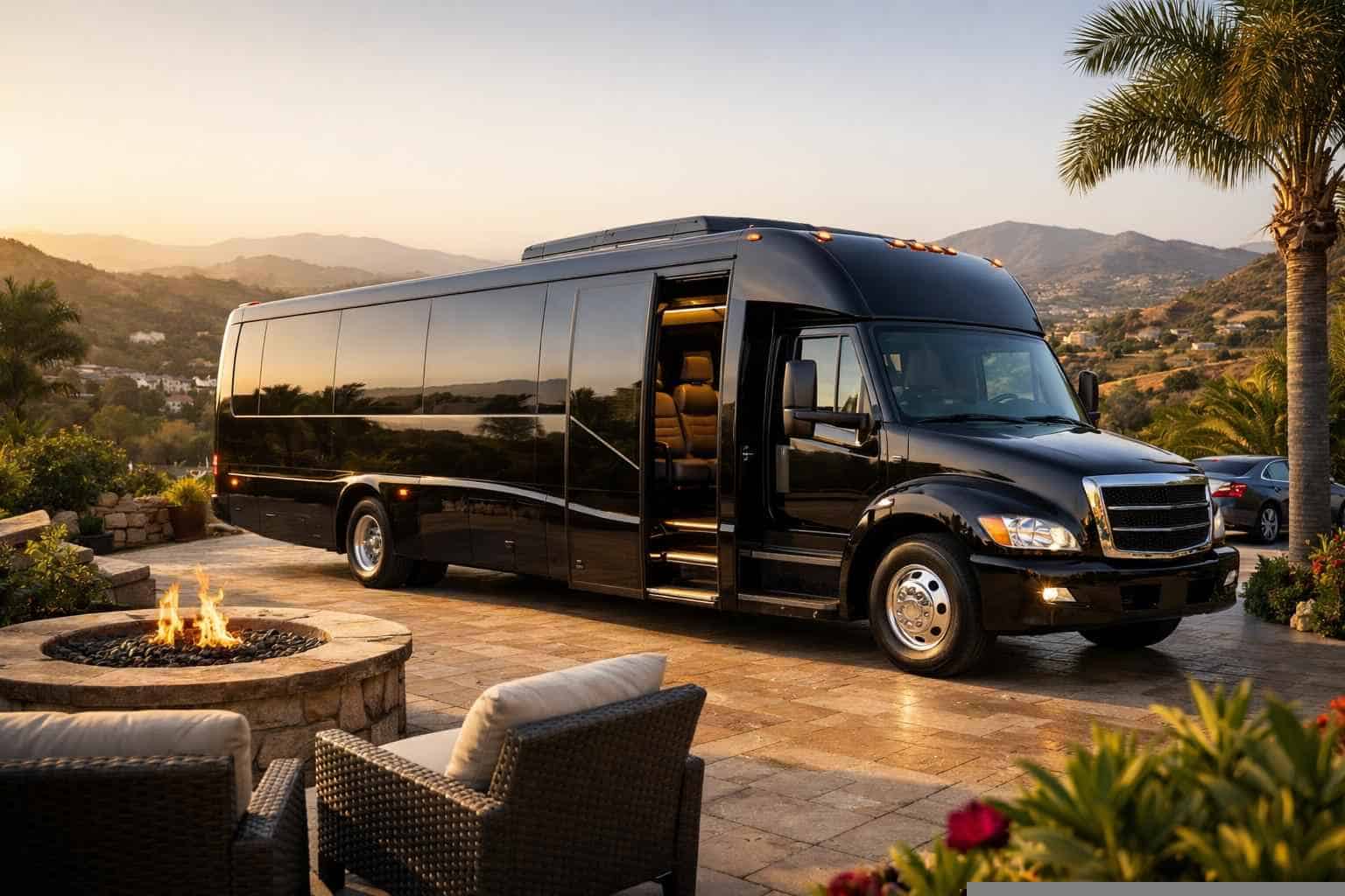 Luxury Shuttle Bus Rental in Escondido California