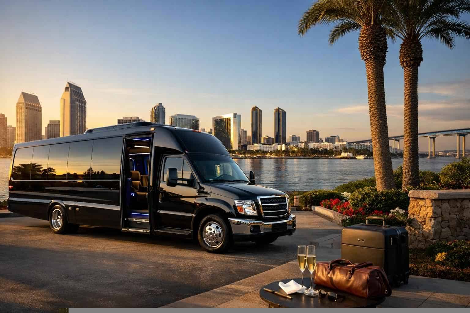 Luxury Shuttle Bus Rental in National City California