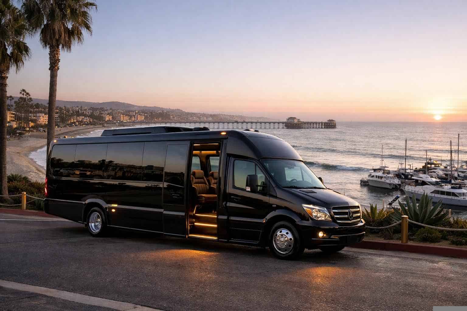 Luxury Shuttle Bus Rental in Oceanside California