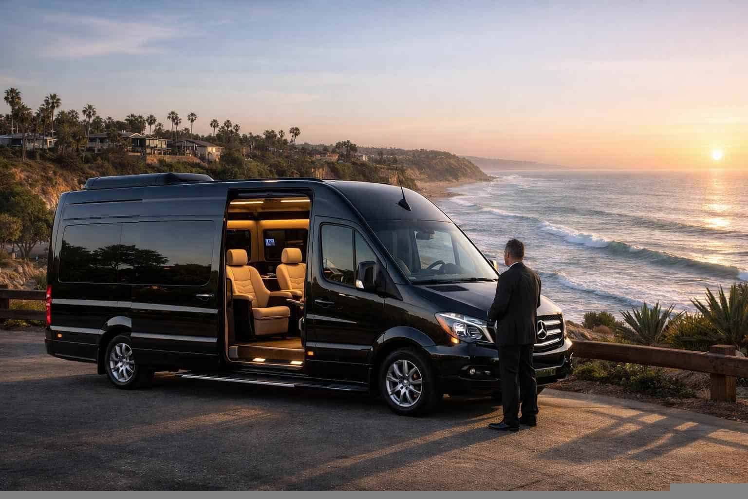Luxury Sprinter Van Rental with Driver in Encinitas California