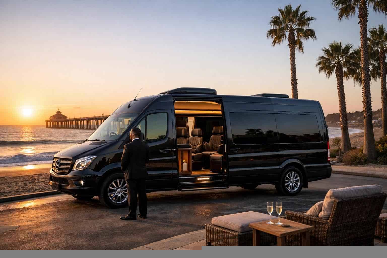 Luxury Sprinter Van Rental with Driver in Imperial Beach California