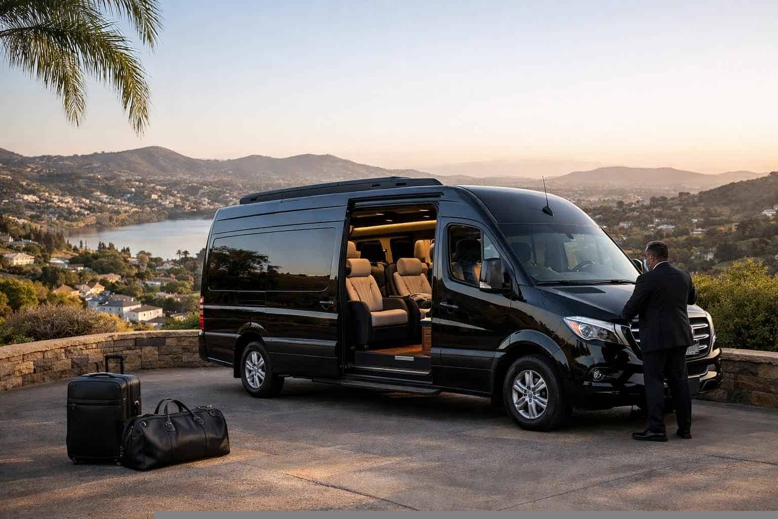 Luxury Sprinter Van Rental with Driver in La Mesa California