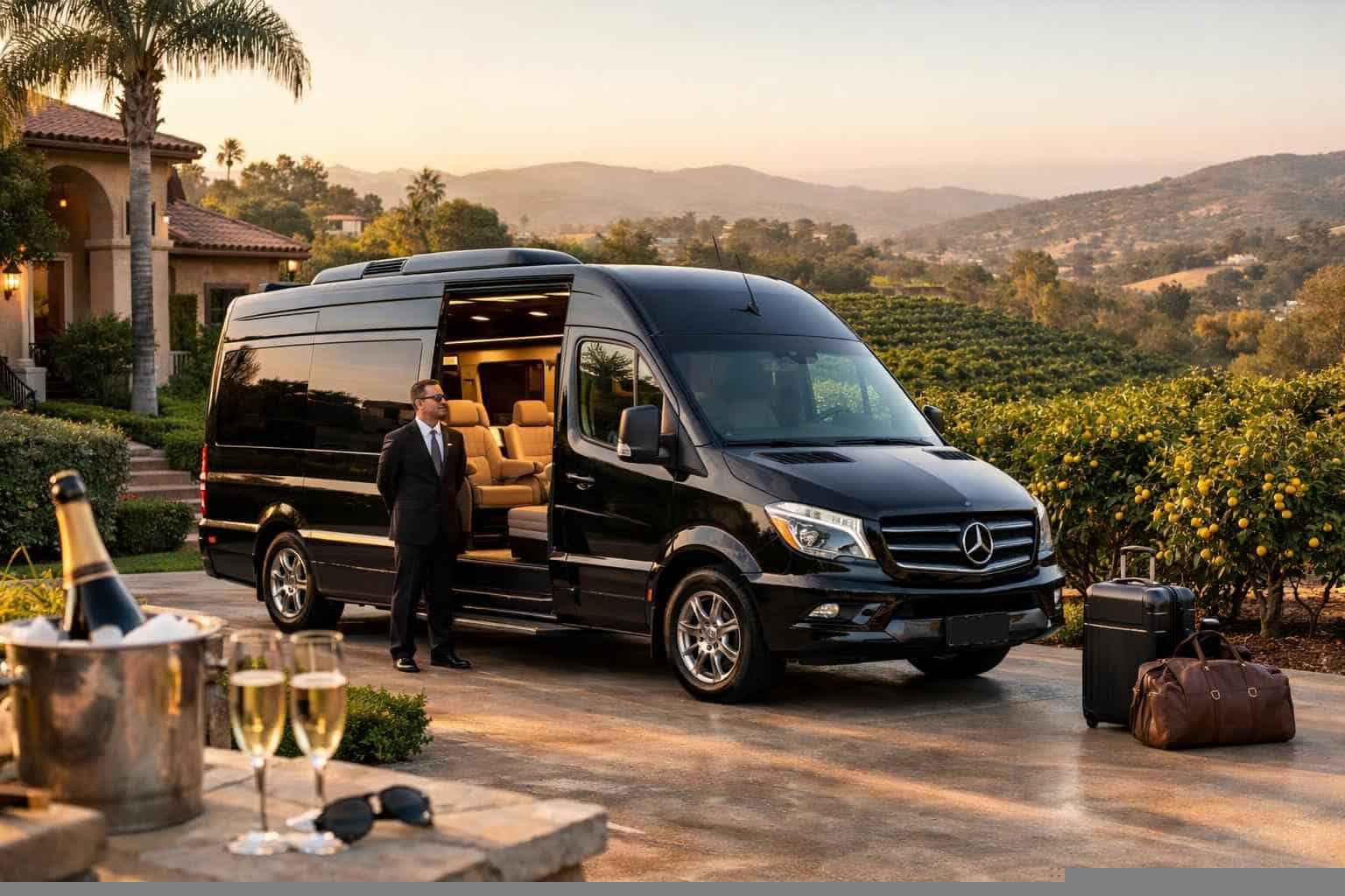 Luxury Sprinter Van Rental with Driver in Lemon Grove California