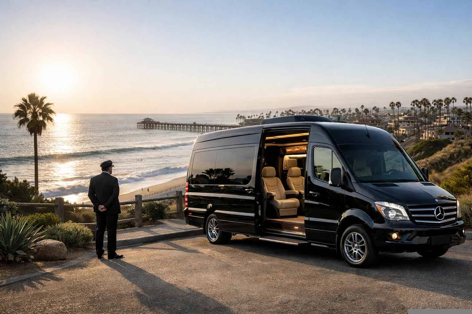 Luxury Sprinter Van Rental with Driver in Oceanside California