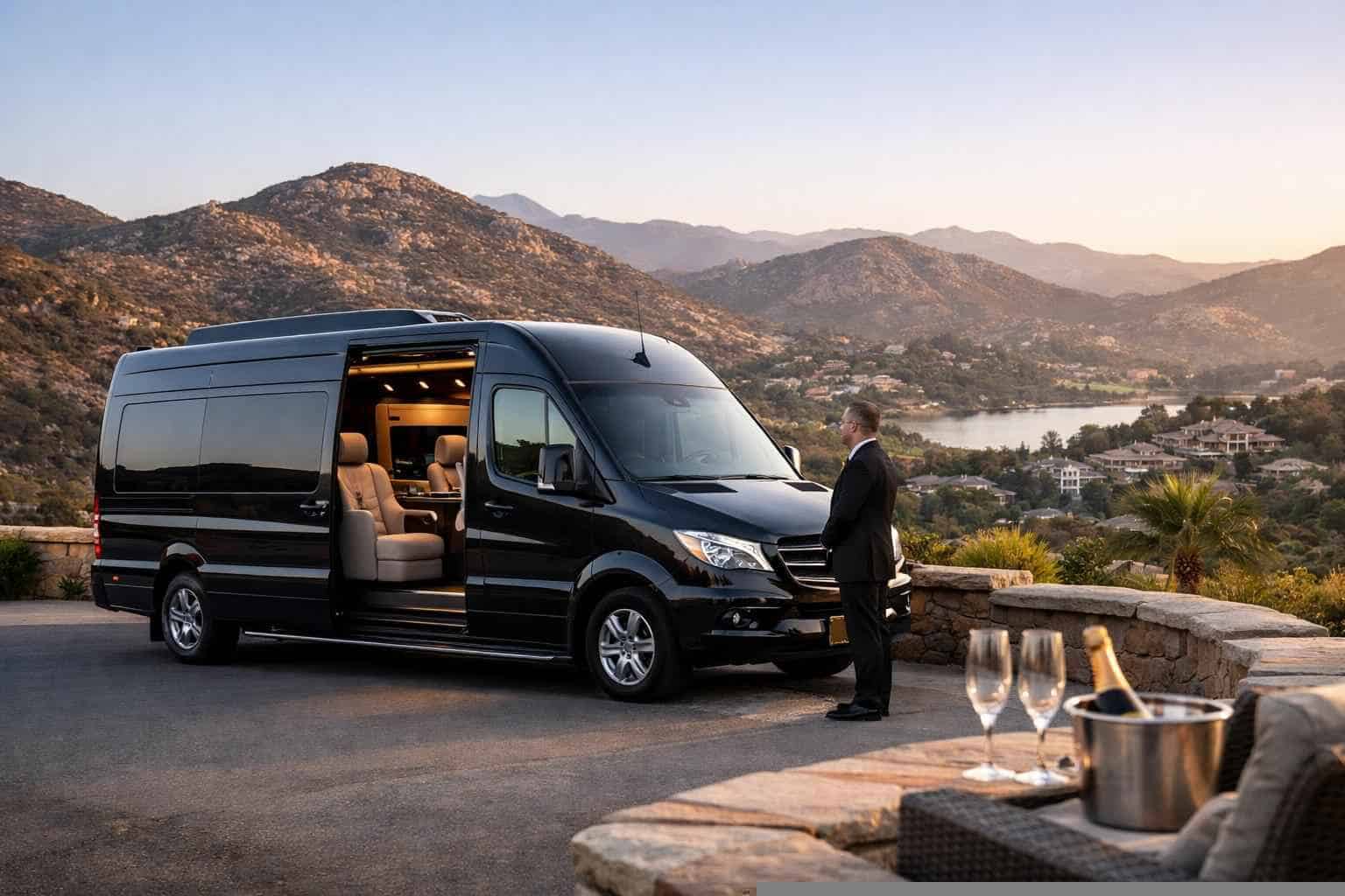 Luxury Sprinter Van Rental with Driver in Poway California