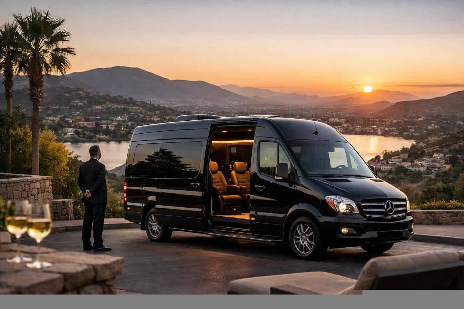 Luxury Sprinter Van Rental with Driver in San Marcos California