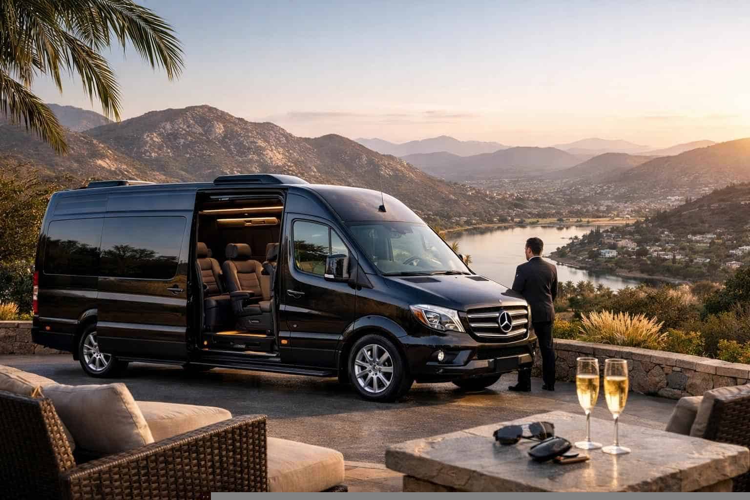 Luxury Sprinter Van Rental with Driver in Santee California