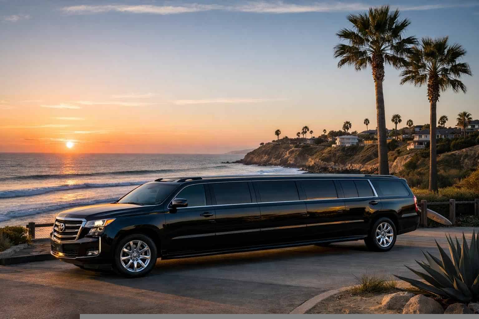 Luxury SUV Limousine in Solana Beach California