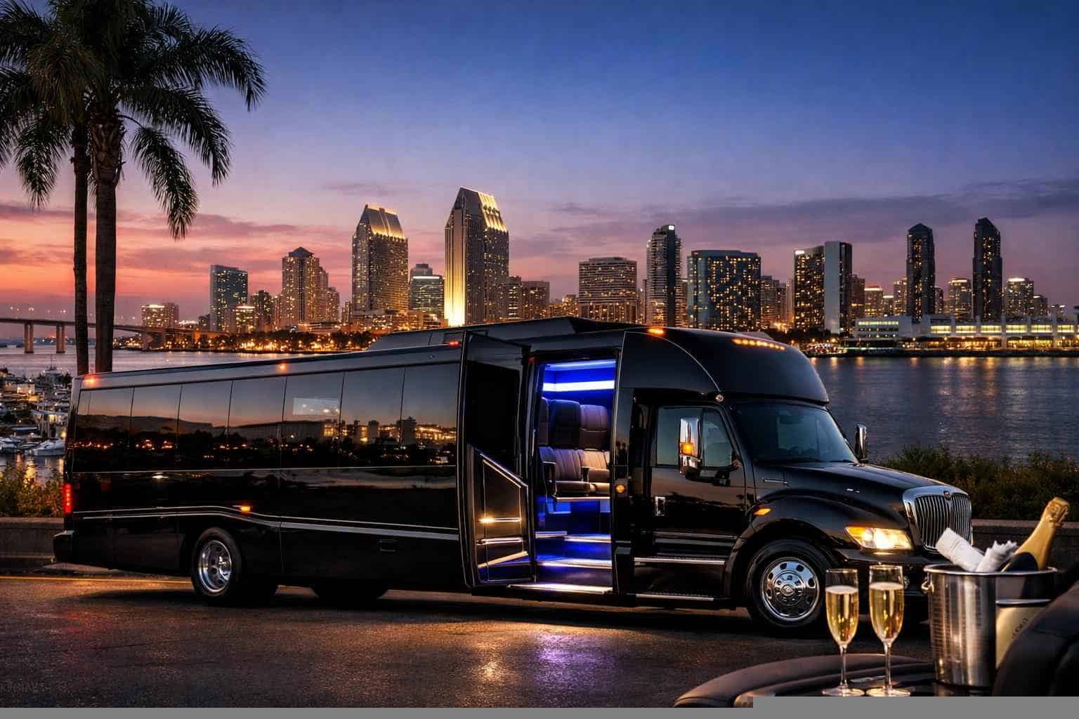 National City CA Limo Bus Rental