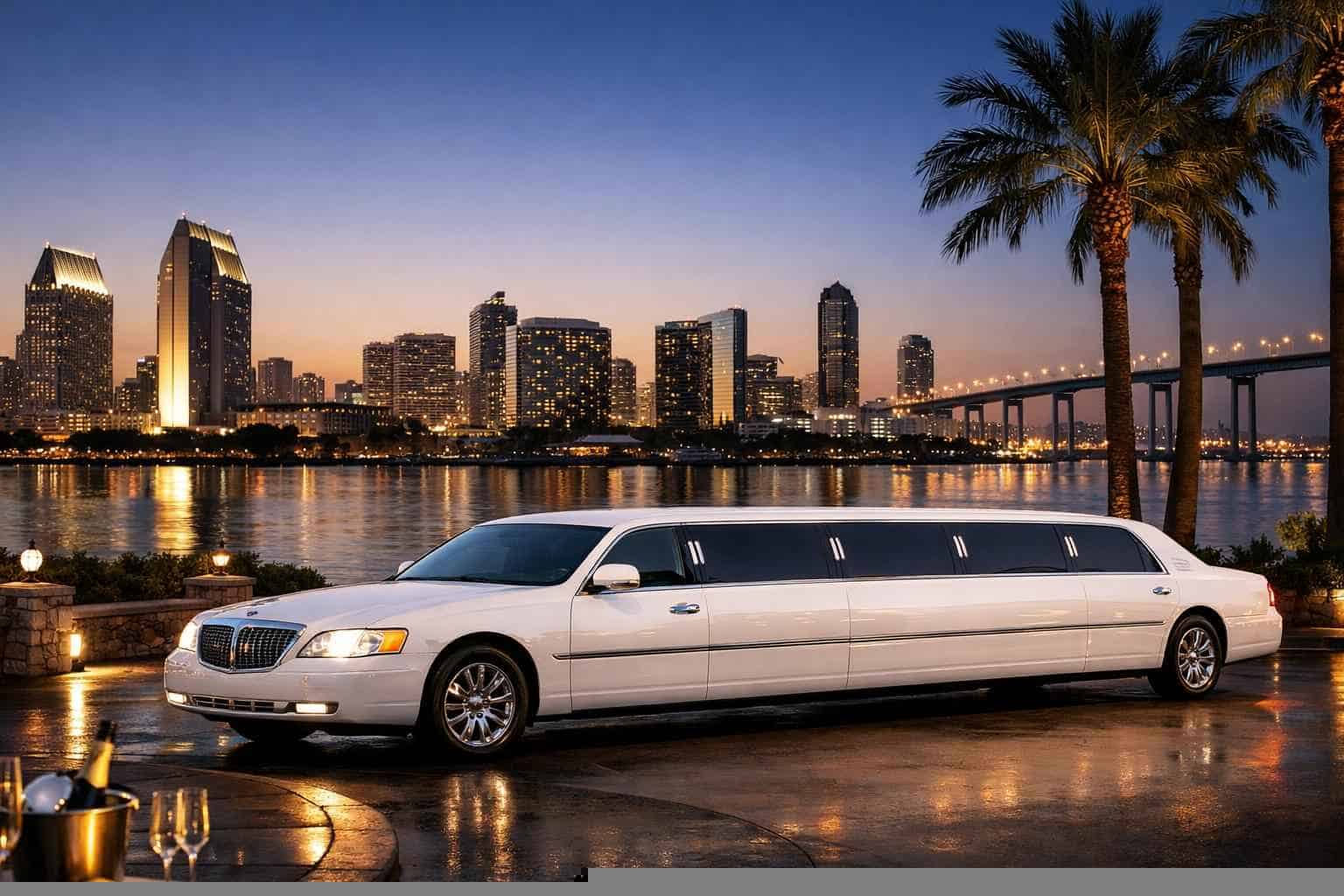 National City CA White Limo Rental