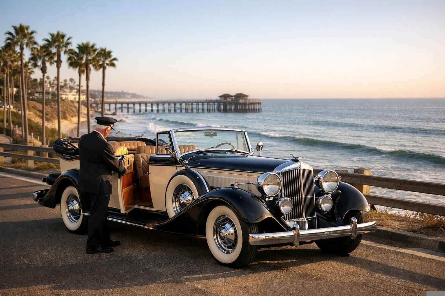 Oceanside CA Antique Vehicle Rental with Driver