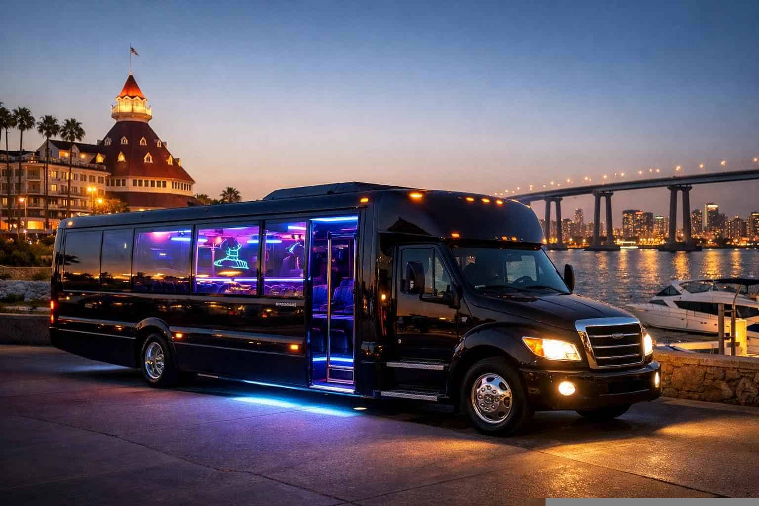 Party Bus Rental Near Me Coronado CA