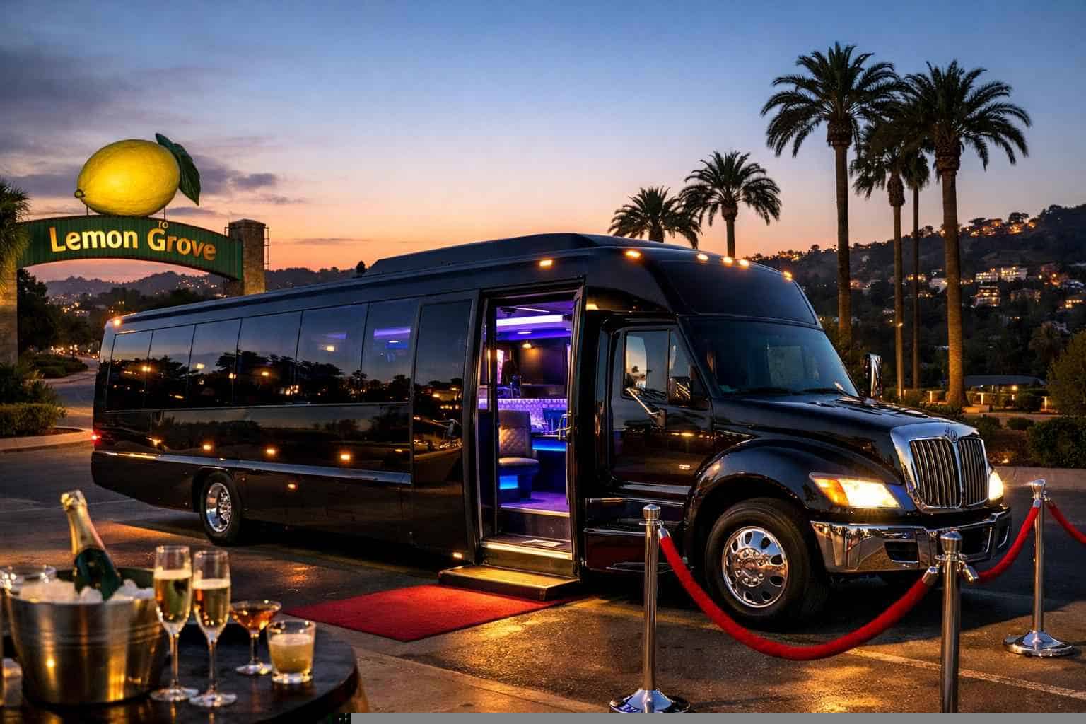 Party Bus Rental Near Me Lemon Grove CA