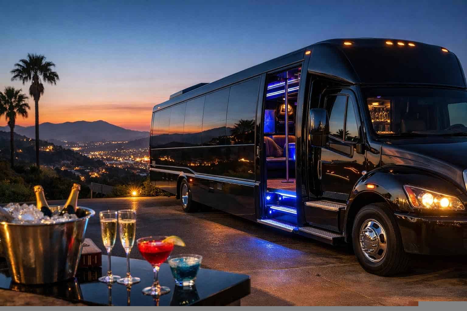 Party Bus Rental Near Me Vista CA