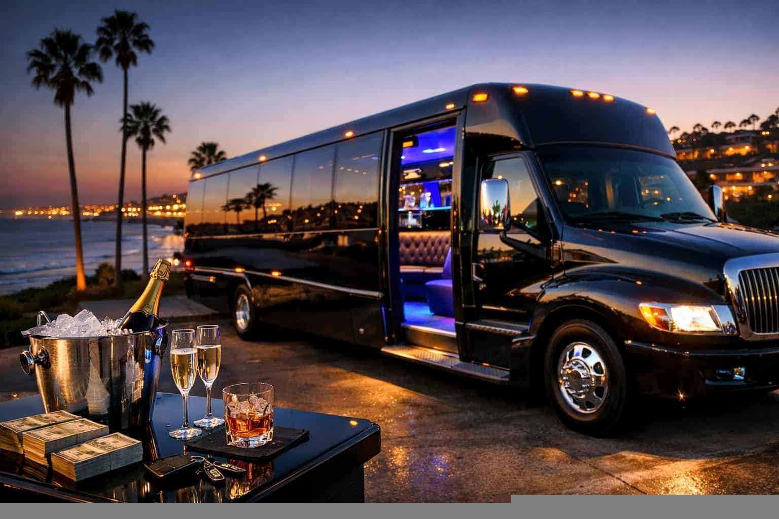 Party Bus Rental Prices in Carlsbad CA