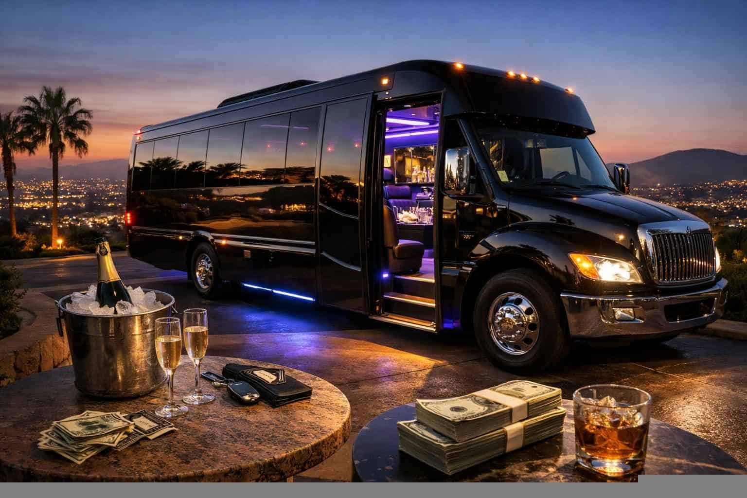 Party Bus Rental Prices in La Mesa CA