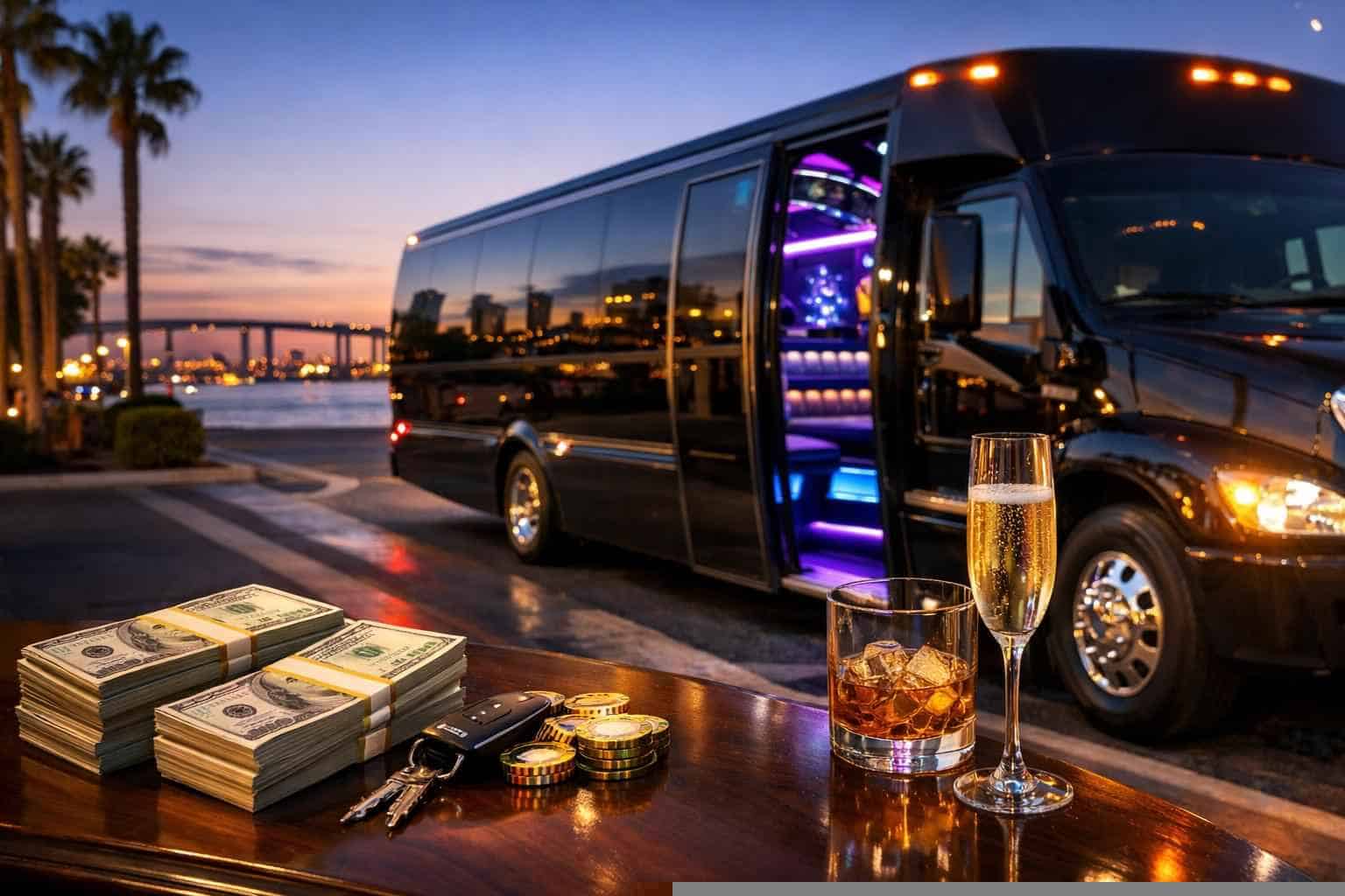 Party Bus Rental Prices in National City CA