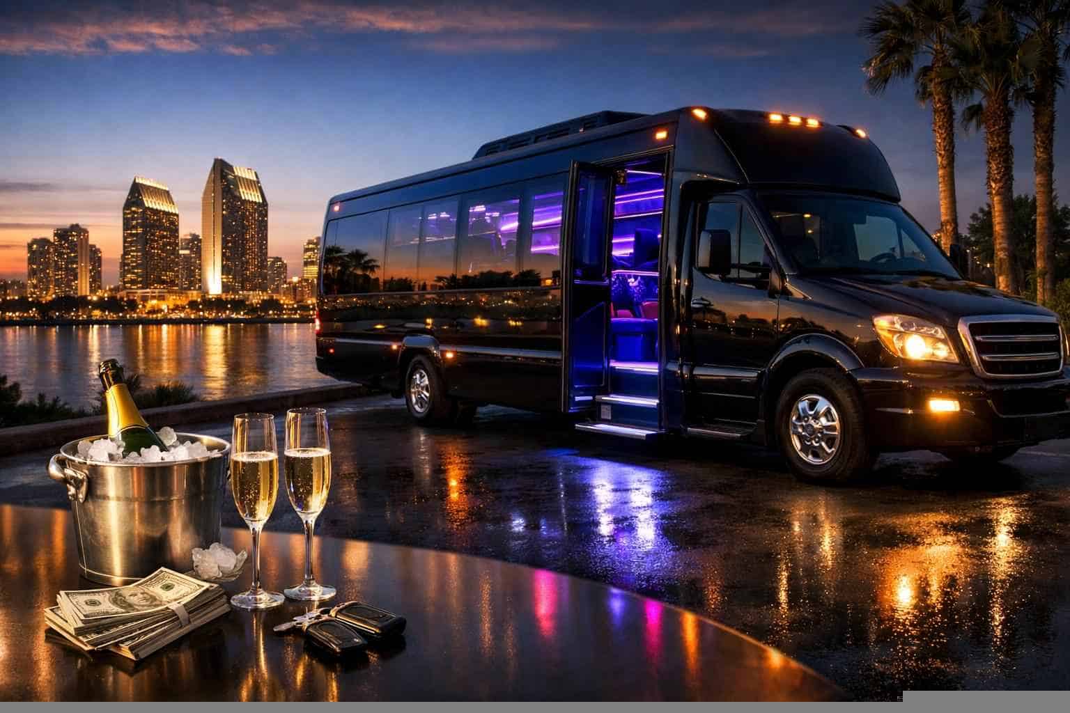 Party Bus Rental Prices in San Diego CA