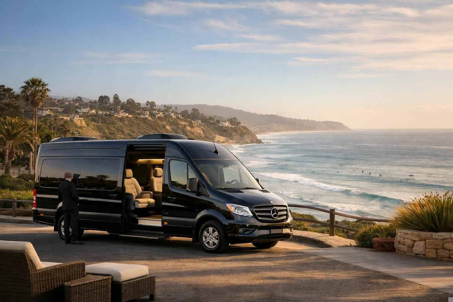 Passenger Van with Driver Del Mar CA