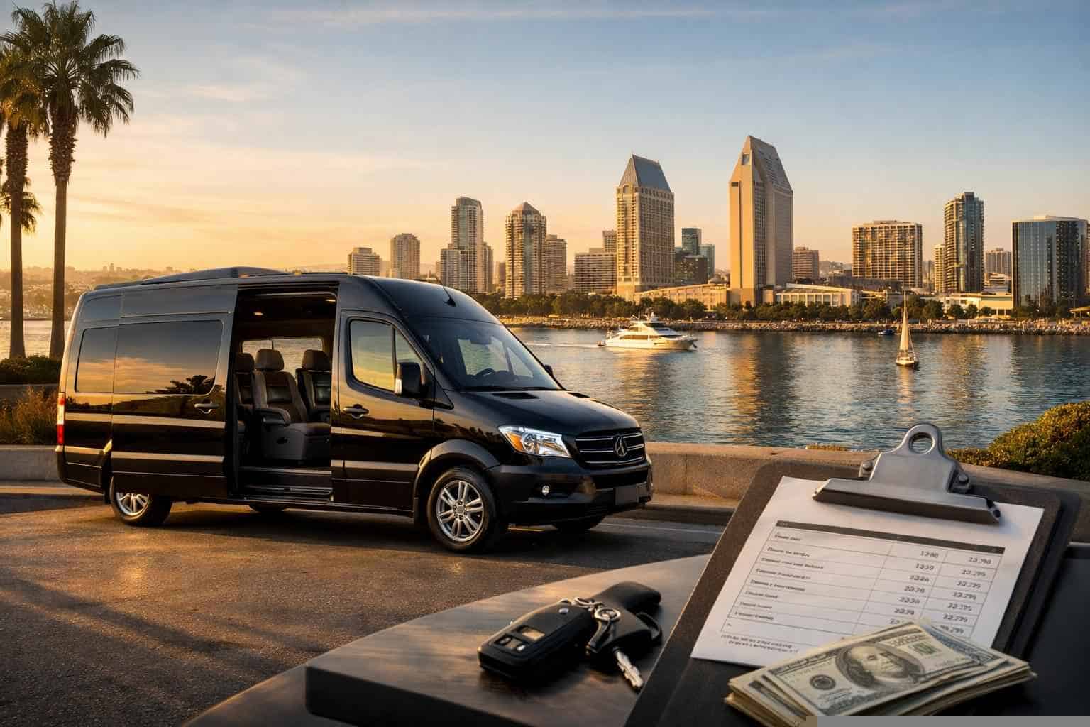 Passenger Van with Driver Prices in San Diego CA
