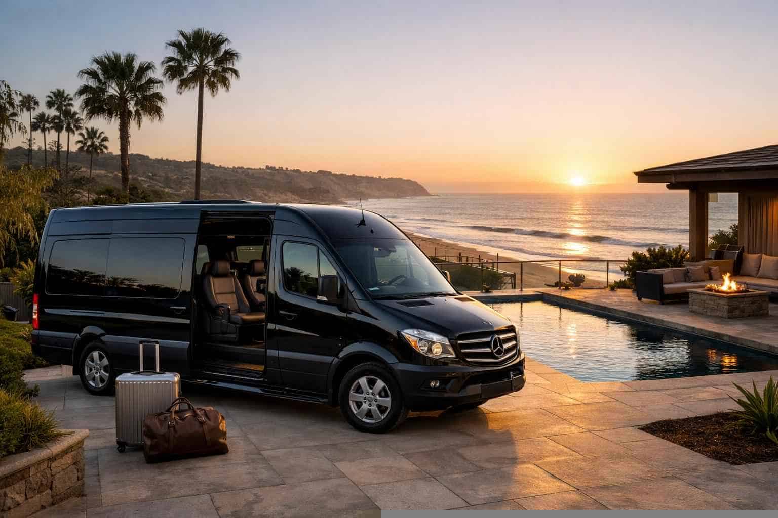 Passenger Van with Driver Prices in Solana Beach CA