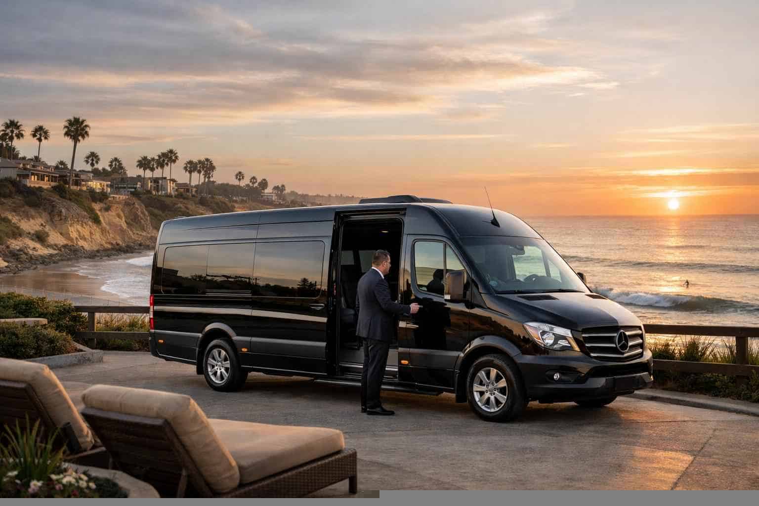 Passenger Van with Driver Services in Solana Beach