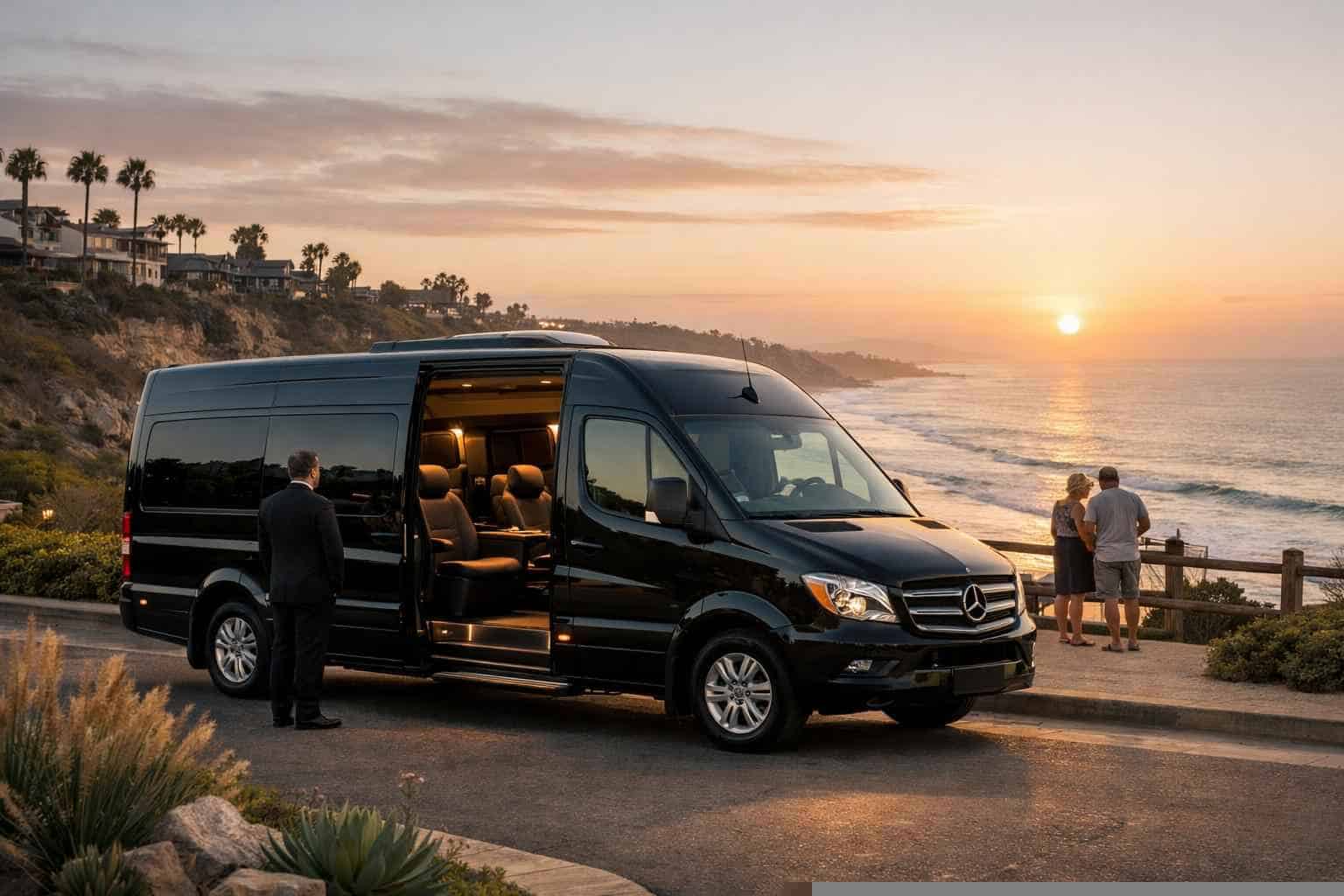 Passenger Vans with Driver in Del Mar California