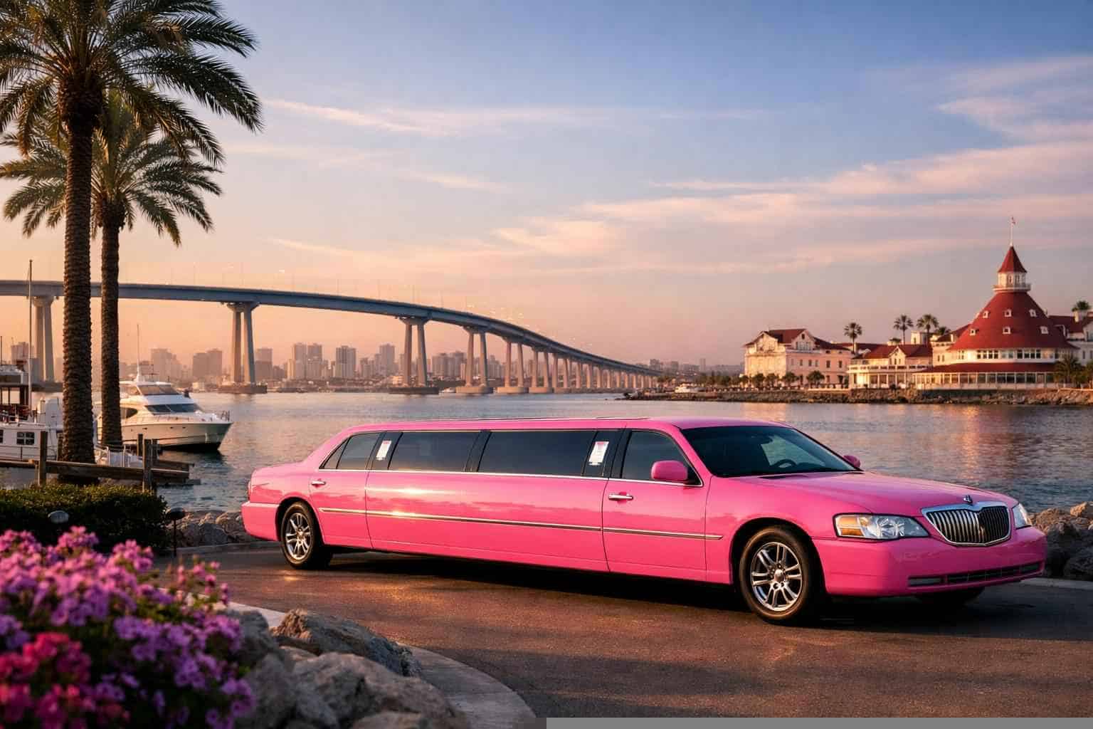 Pink Limo Rental Coronado CA