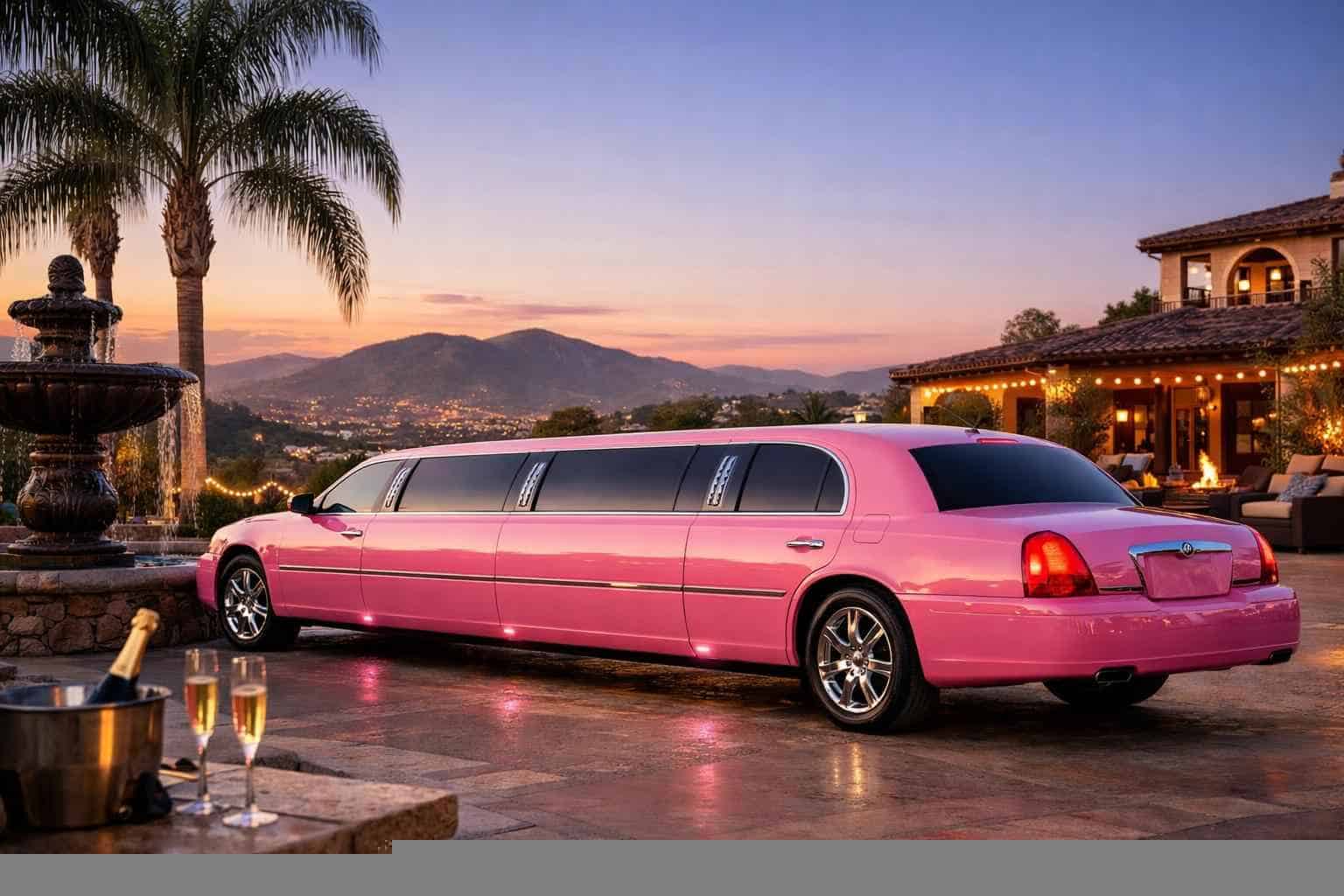 Pink Limo Rental Escondido CA