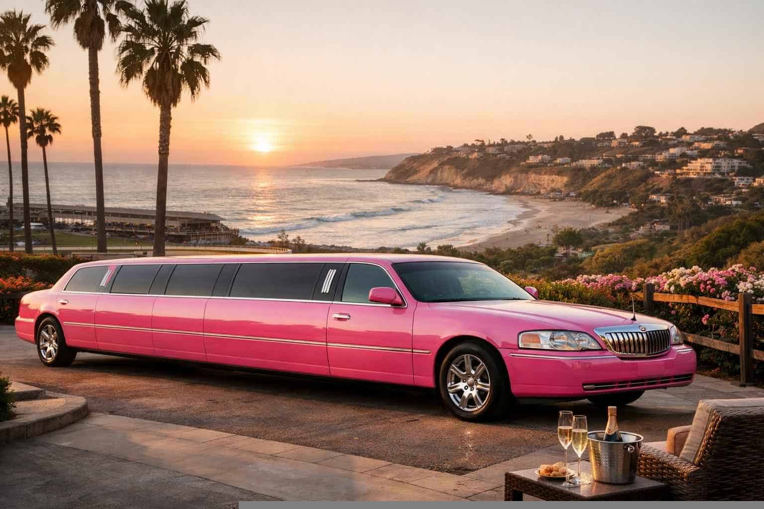 Pink Limo Rental Near Me Del Mar CA
