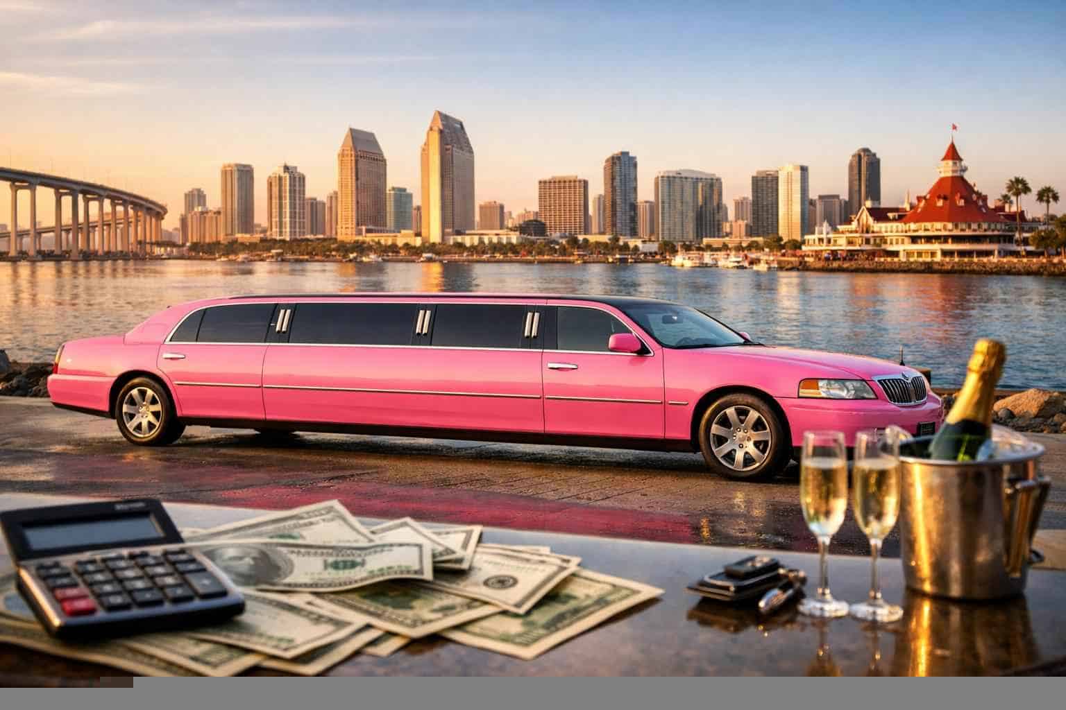 Pink Limo Rental Prices in Coronado CA