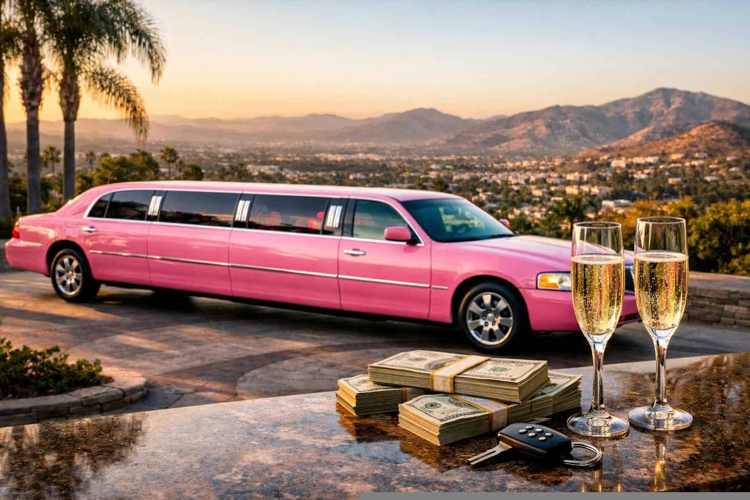 Pink Limo Rental Prices in El Cajon CA