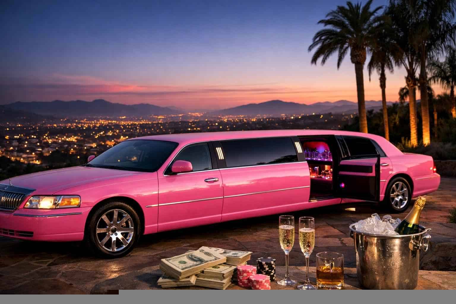 Pink Limo Rental Prices in Escondido CA