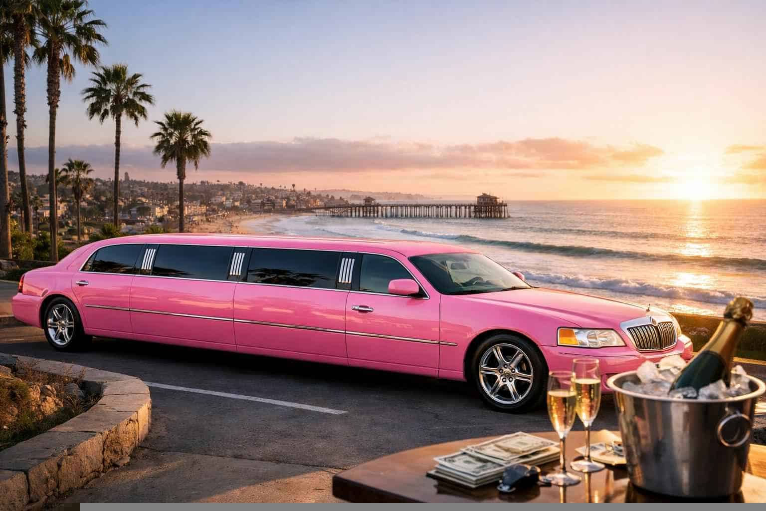 Pink Limo Rental Prices in Oceanside CA