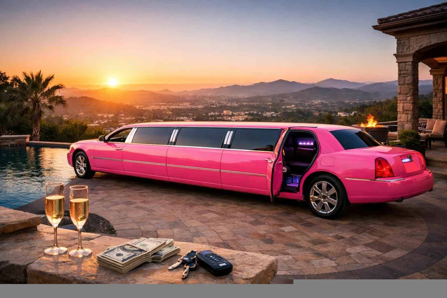 Pink Limo Rental Prices in Poway CA