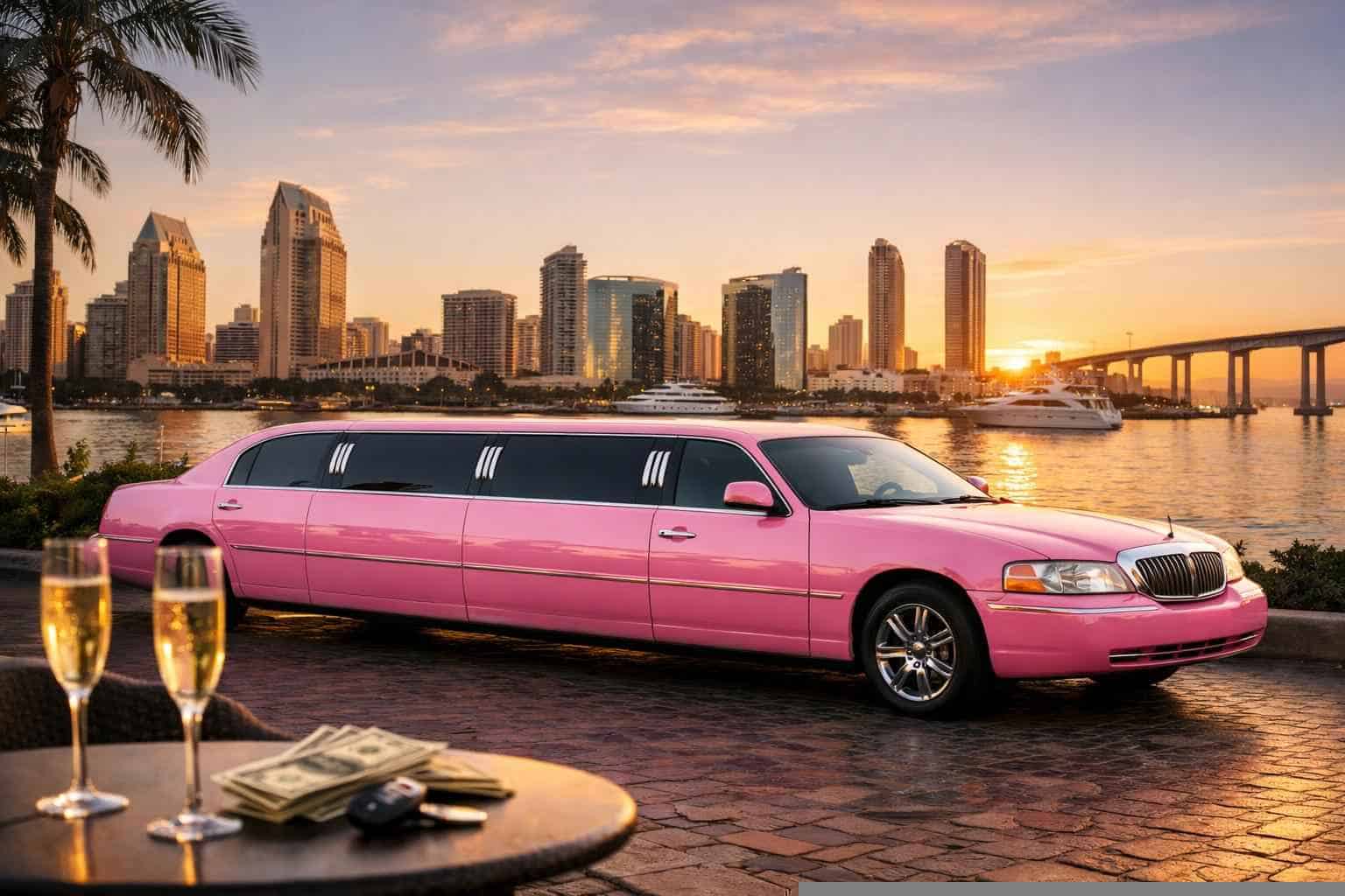 Pink Limo Rental Prices in San Diego CA