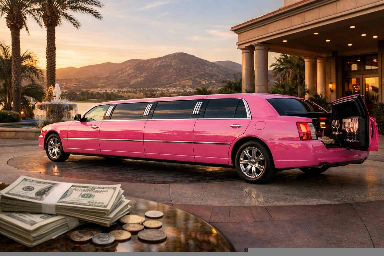 Pink Limo Rental Prices in San Marcos CA